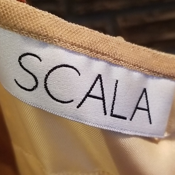 Sz 2 scala gold ombre short dress - Picture 5 of 6